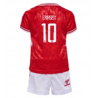 Camisa de time de futebol Dinamarca Christian Eriksen #10 Replicas 1º Equipamento Infantil Europeu 2024 Manga Curta (+ Calças curtas)